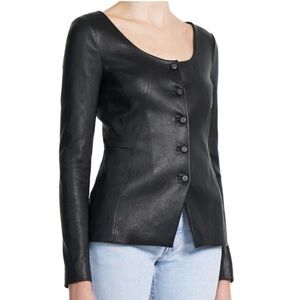 ♥️😘NWOT Theory Leather Jacket!♥️😘